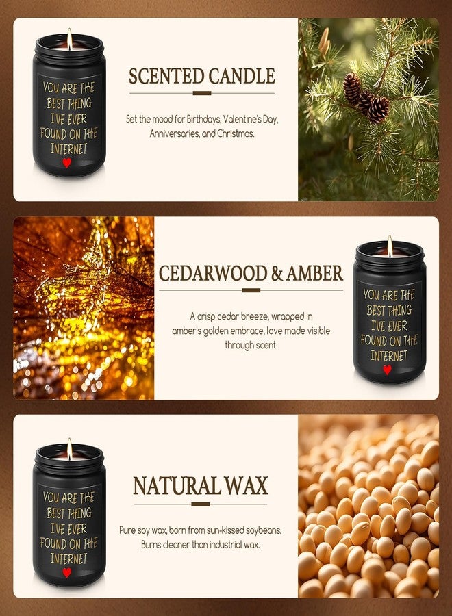 Happy Pop Gifts for Boyfriend - Romantic Valentine Gifts for Him Husband, Anniversary Candles for Men, Christmas Drive Safe Keychain - Image 4